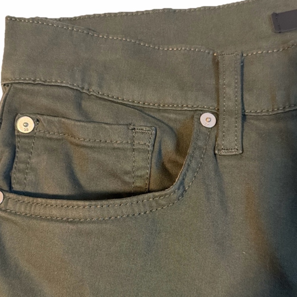 Joe’s Kinetic Brixton stretch Straight Olive Green Jeans  Size 30X32 Great Cond - Picture 4 of 10